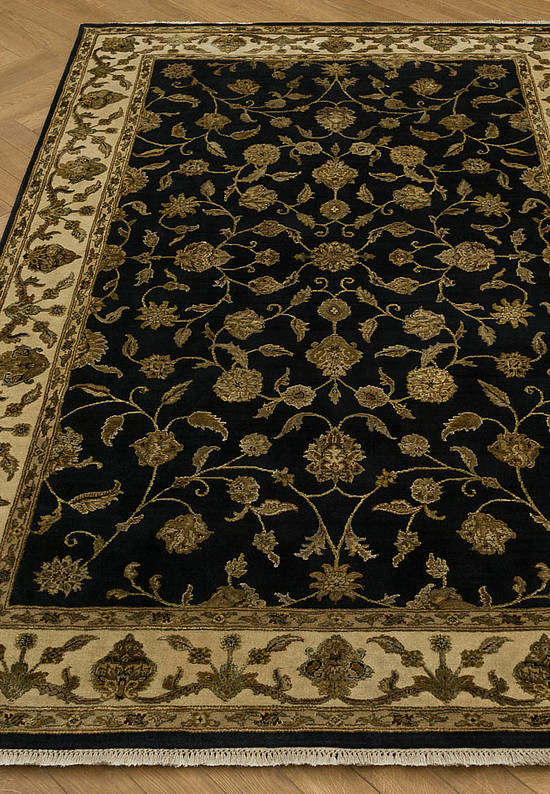 Элитный ковер ручной работы 10/10 CH-102-Black/Ivory