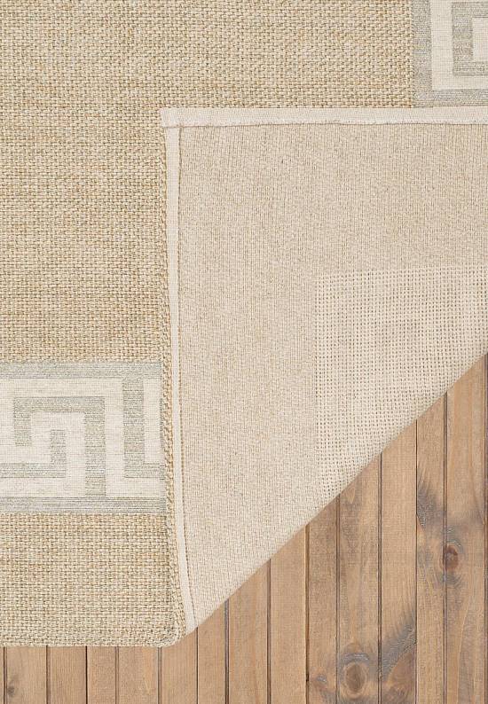 Безворсовый ковер из хлопка BRK 11-Natural White