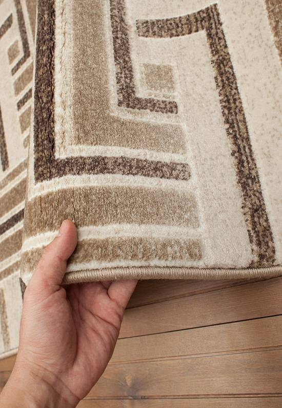 Синтетический ковер 0223KI-Beige-L.Beige