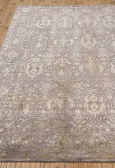ковер в перспективе по ворсу Kashan gold Medium Gray