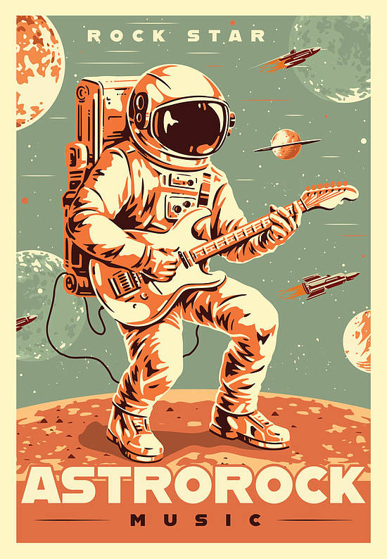 Безворсовый ковер для подростка Spaceman