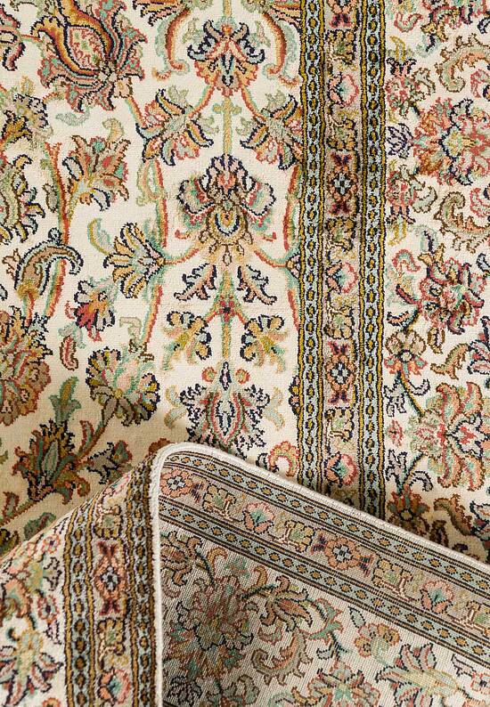 Шелковый ковер из Индии 252374-Afshar beige