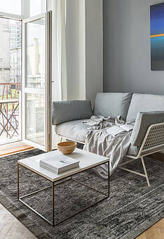 ковер безворсовый в интерьере Couture Duo SC6178