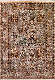 дизайн ковра Cashmir 236042-Ghom rust