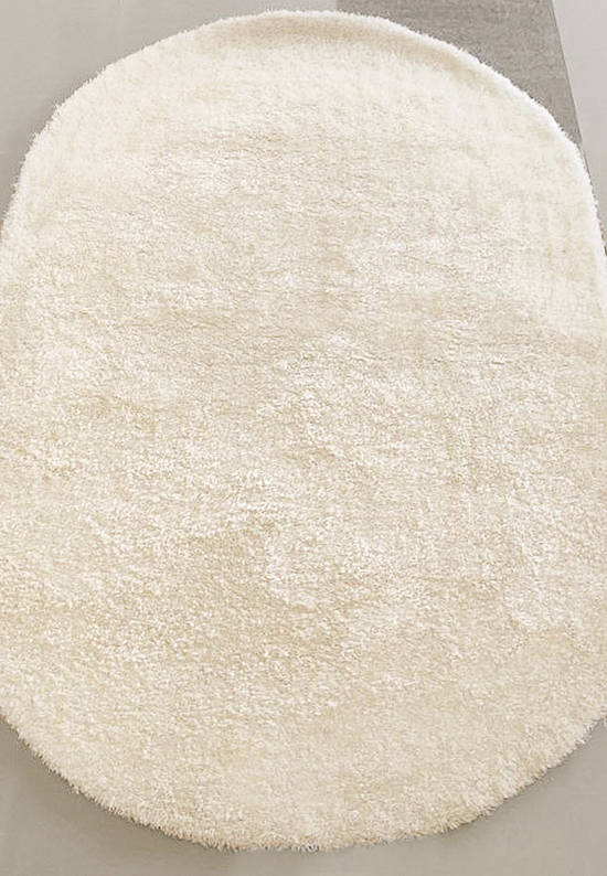Мягкий ковер с длинным ворсом white-white discount42
