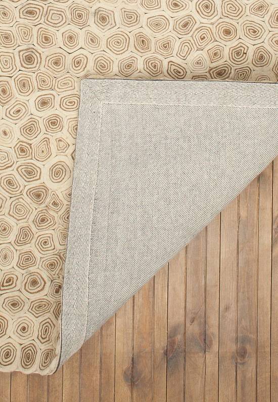 Ковер ручной работы с рельефом Chakri/Glued, Sewn-Ivory Brown