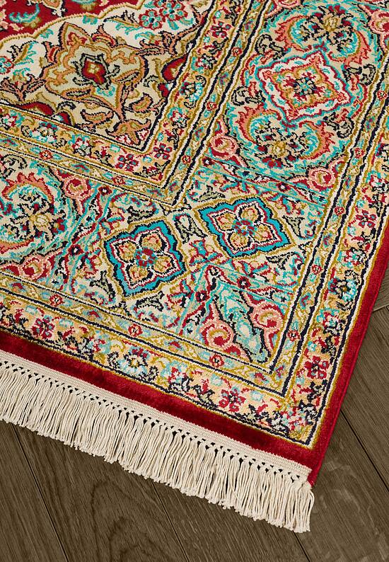 Шелковый ковер ручной работы IIST-GI97K27Z7 Kashan Red