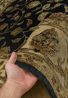 фактура ковра Kashan gold 10/10 CH-102-Black/Ivory