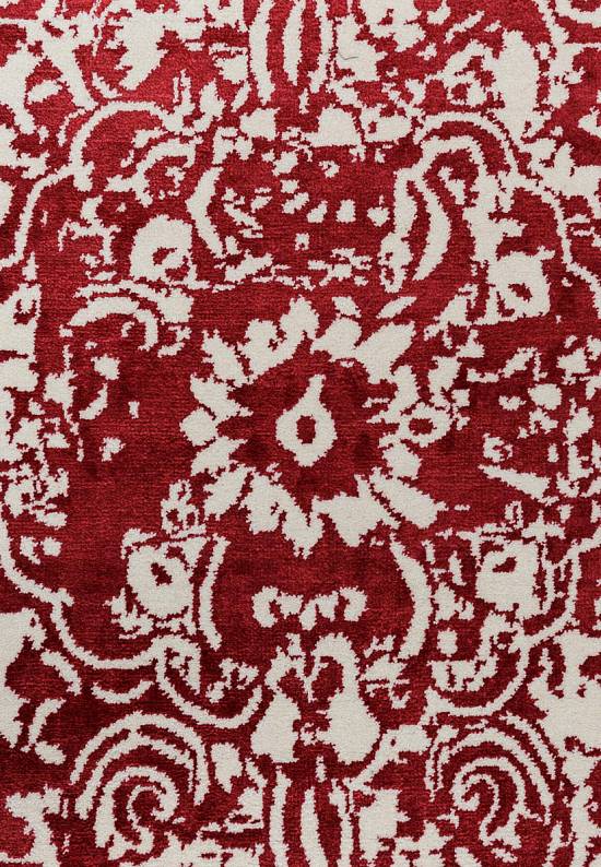Винтажный турецкий ковер 467-Optical Red