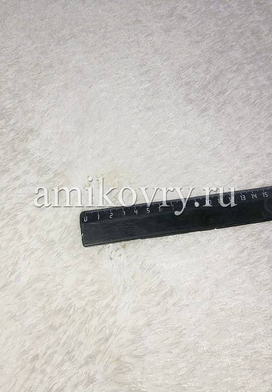 Мягкий ковер с длинным ворсом white-white discount31