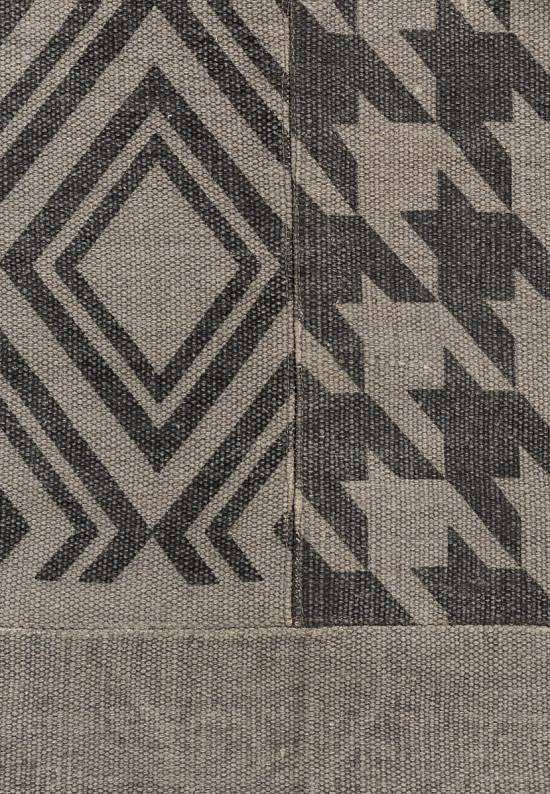 Безворсовый ковер из хлопка JHC-29 grey with multi patches