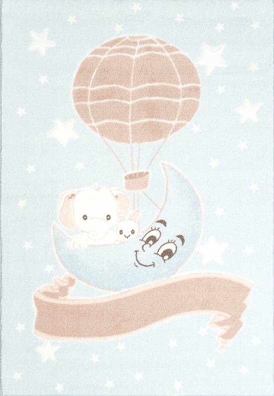 Детский ковер с ворсом New Moon 02 Light Blue