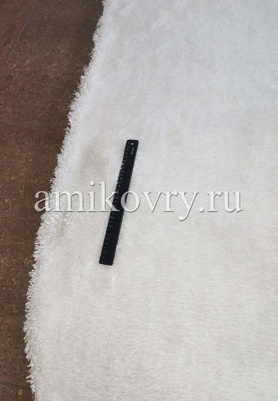 Мягкий ковер с длинным ворсом white-white discount31