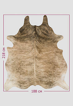 размер натуральной шкуры коровы Полосы светло-коричневые 1083