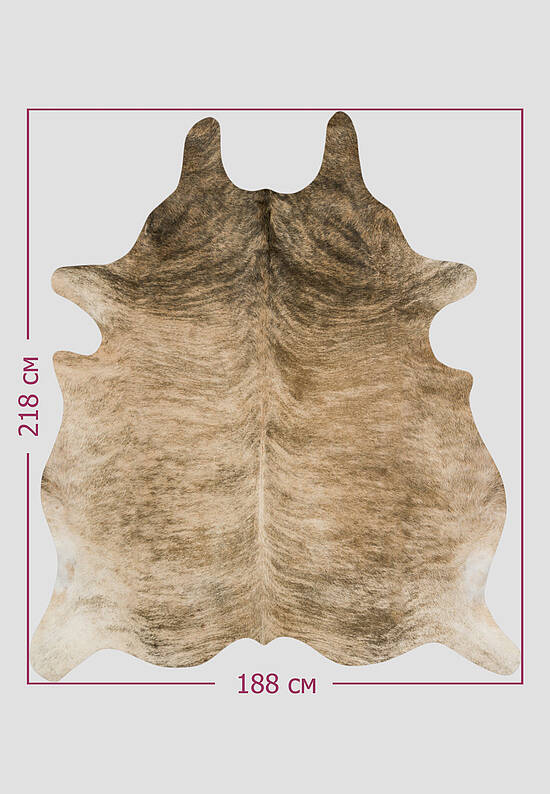 Натуральная шкура коровы Полосы светло-коричневые 1083
