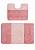 Розовый комплект ковриков для ванной и туалета Sile 2580 Dusty Rose PS