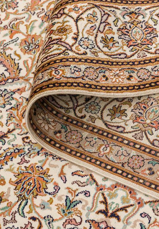 Шелковый ковер ручной работы 235769-Shah Abas beige/beige