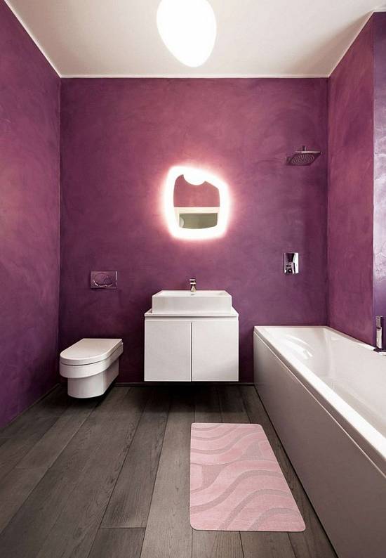 Розовый коврик для ванной Symphony 2574 Pink