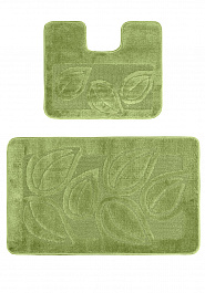 дизайн комплекта ковриков для ванной Confetti Bath Maximus Flora 2510 Green BQ