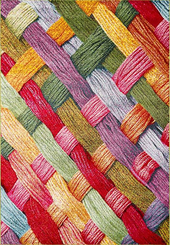 Недорогой синтетический ковер C010-Multicolor