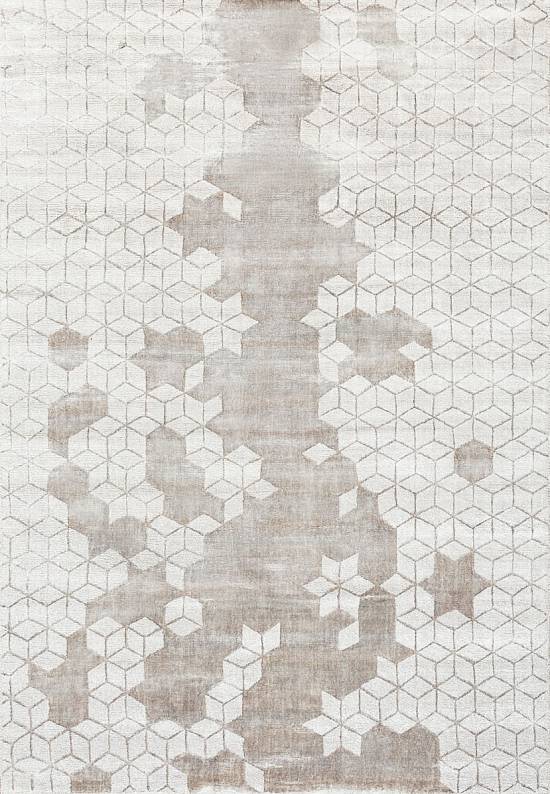 Индийский ковер из вискозы 33559 H-08 Grey