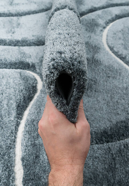 Пушистый ковер из полиэстера RN5468-R75