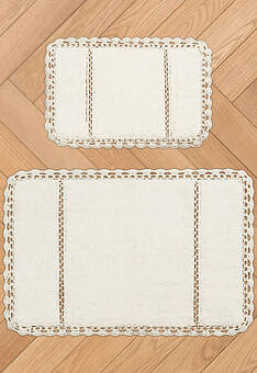 дизайн комплекта ковриков для ванной Irya Bath Lorinda-Cream