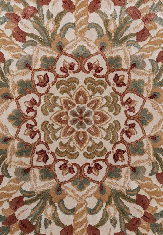 Бельгийский ковер из вискозы 02C061-Ivory