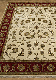 ковер в перспективе против ворса Kashan gold 10/10 CH-114-Ivory/Red