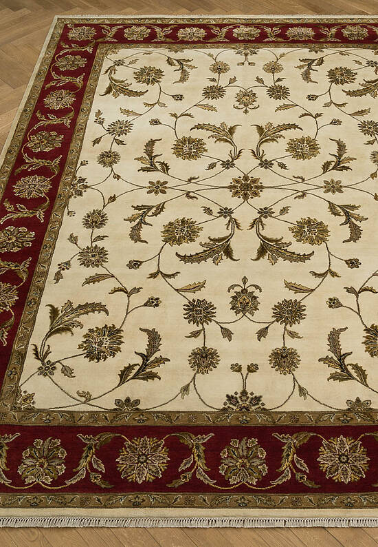 Элитный ковер ручной работы 10/10 CH-114-Ivory/Red
