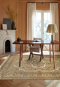 ковер в интерьере Cashmir IIST-GICCK2E2E Kashan Cream