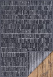 дизайн двустороннего безворсового ковра Smart Weave Kursi-Grey