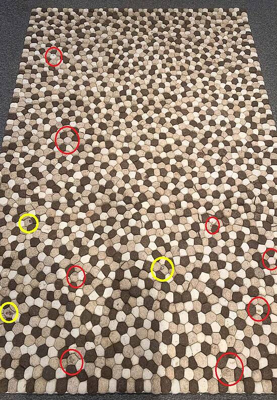 Ковер ручной работы с рельефом Pebble Rug/Backing-Natural discount