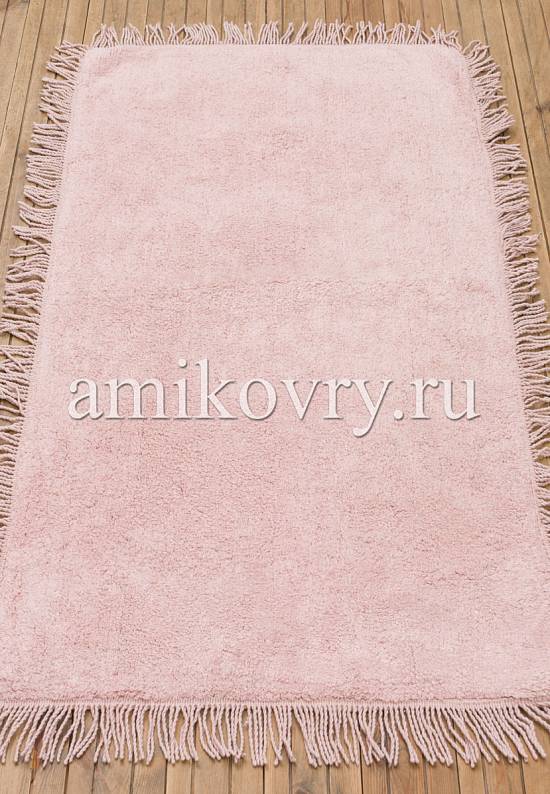 Розовый коврик для ванной из хлопка Loris-Pink