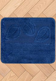 дизайн коврика для ванной Confetti Bath Maximus Flora 2582 D.Blue квадрат