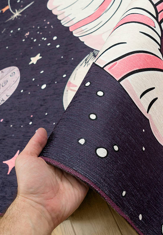 Безворсовый ковер для подростка Space Cat