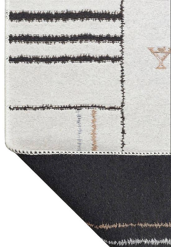 Двусторонний безворсовый ковер AR 41 Cream Black