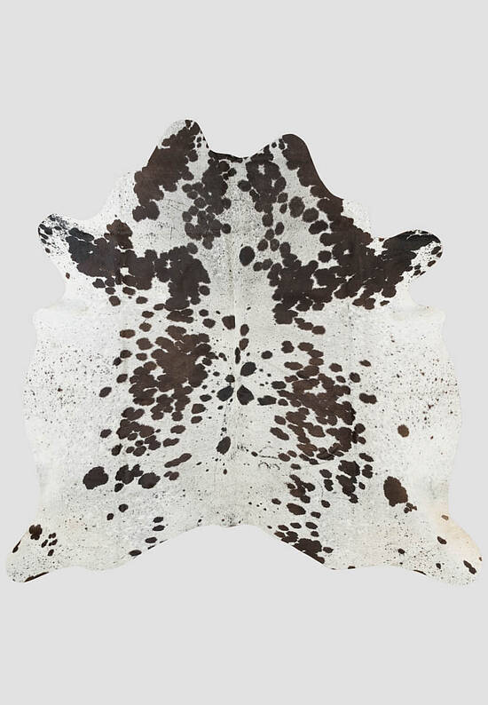 Натуральная шкура коровы Соль/перец чёрно-белая 438