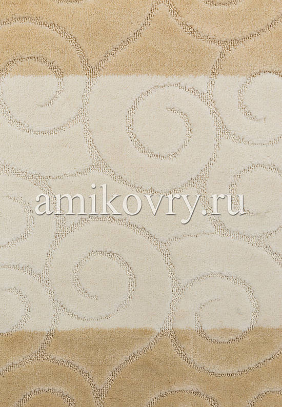Бежевый комплект ковриков для ванной комнаты и туалета Sile 2540 Beige PS