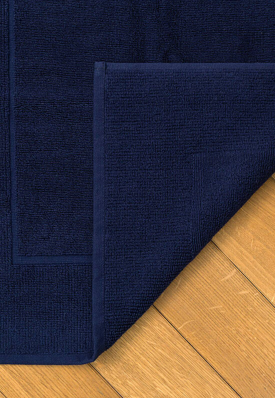Синий коврик для ванной из хлопка Ocean Blue