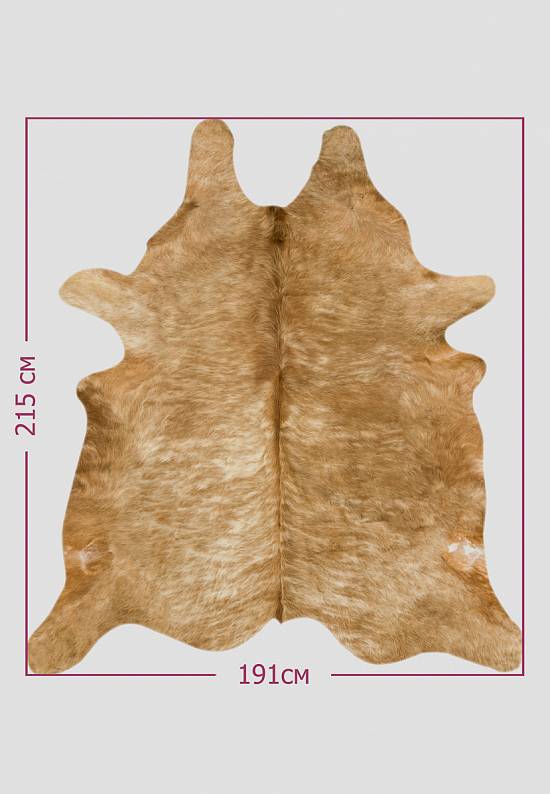 Натуральная шкура коровы Херефорд бежевая 1144