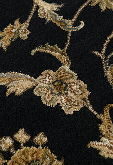 фрагмент ковра Kashan gold 10/10 RS-318 Black-Beige