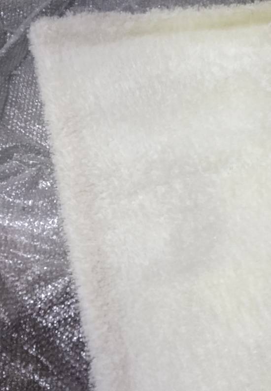 Мягкий ковер с длинным ворсом white-white discount34