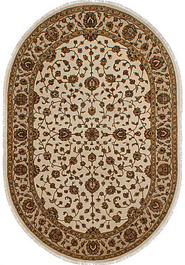 дизайн ковра Kashan gold 10/10 SC-733-4-Ivory/Camel овал