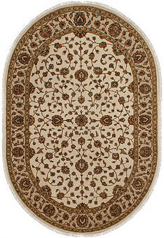 дизайн ковра Kashan gold 10/10 SC-733-4-Ivory/Camel овал