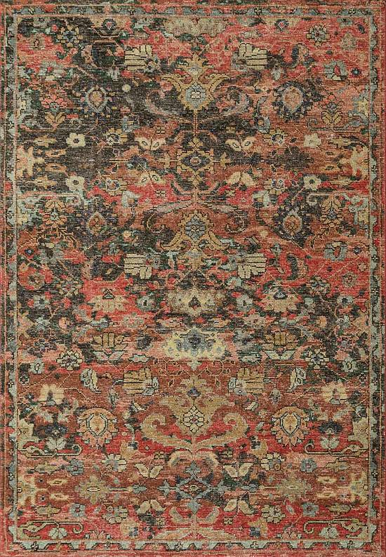 Безворсовый ковер из шерсти Red Ochre