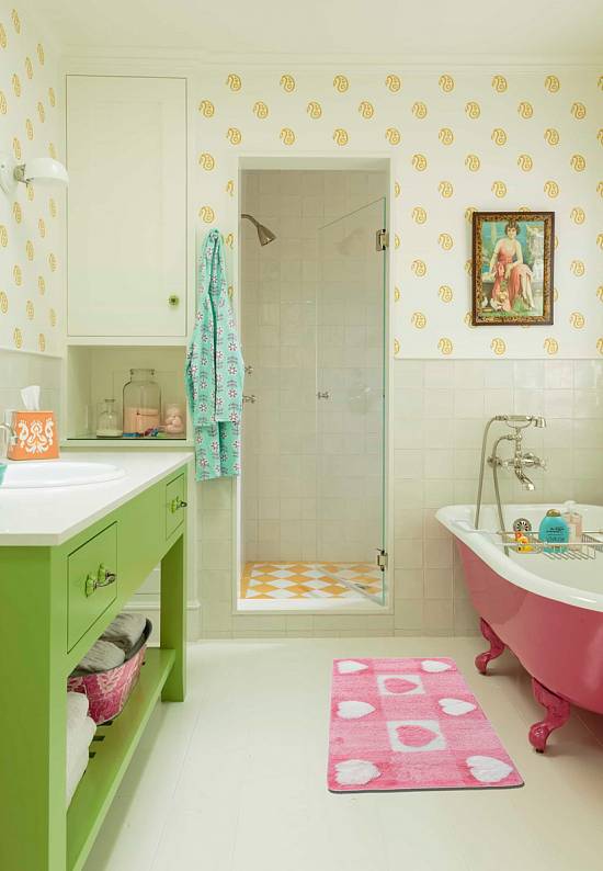 Розовый коврик для ванной Valentine 20 Baby Pink