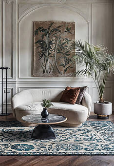 безворсовый ковер в интерьере Millenio LM6079-L394