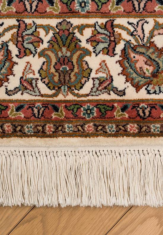 Шелковый ковер ручной работы из Индии 229688-Saroukh beige/blue