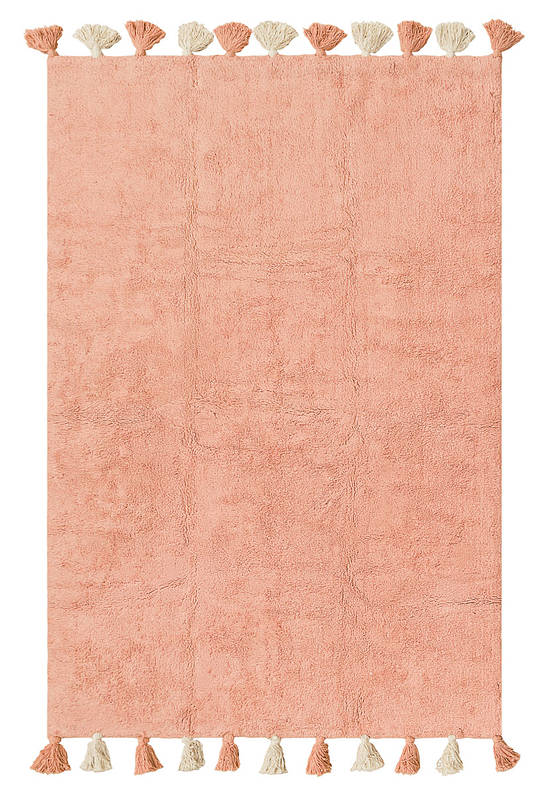 Современный хлопковый ковер Colorful Pink